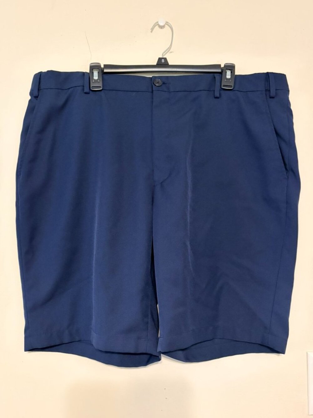 Men's Jos A Bank Traveler Collection Navy Blue Golf Chino Shorts 42 Waist